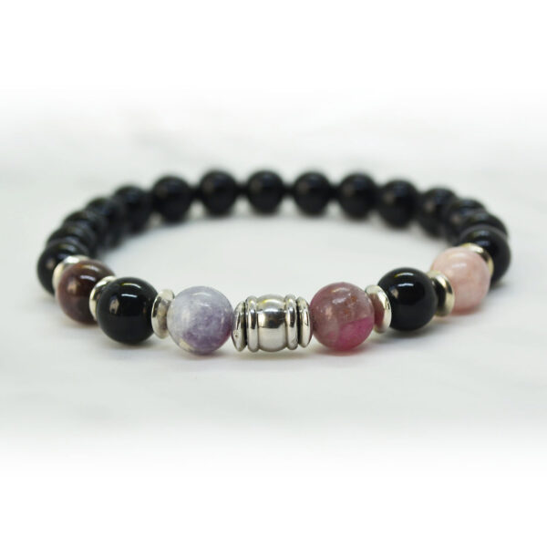 Bracelet tourmaline onyx pierres naturelles paris