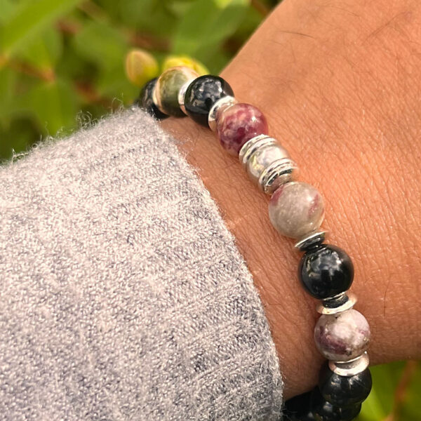 Bracelet tourmaline onyx pierres naturelles paris