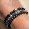 bracelet cyanite pyrite onyx pierres naturelles paris