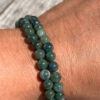 bracelet agate mousse Pierres naturelles