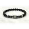bracelet obsidienne hématite pierres naturelles
