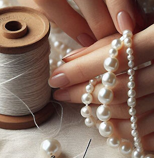 Enfilage de perles fil de soie paris