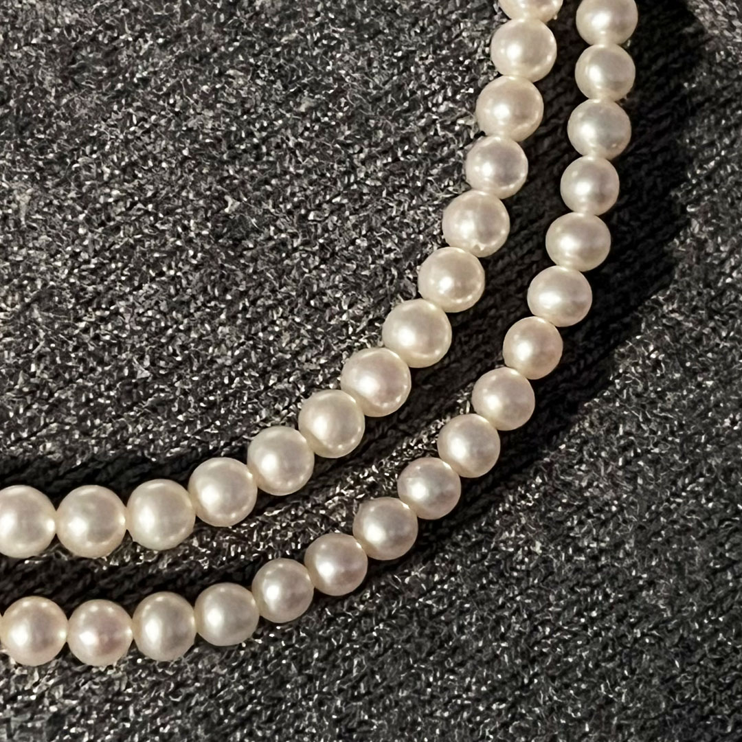 perles culture blanches mariage enfilage femme classique