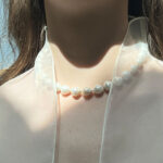 COLLIER PERLES NATURELLES CULTURE BARROQUES MARRIAGE FEMME