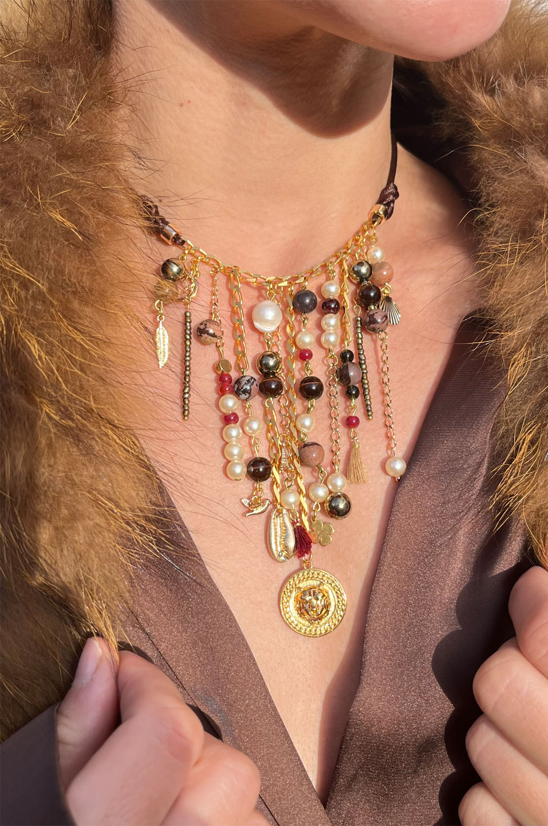 COLLIER UPCYCLING FEMME PERLES CULTURE PARIS