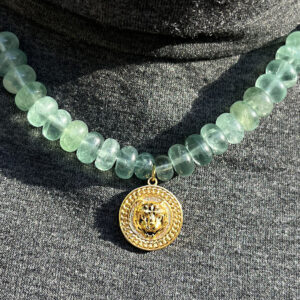 collier tigre fluorite femme pierre naturelle